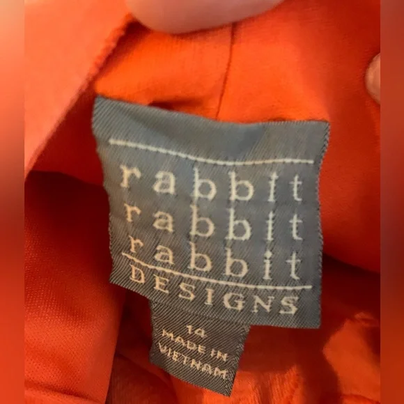 Orange Midi Dress by Rabbit Rabbit Rabbit Size 14 - Picture 9 of 9
